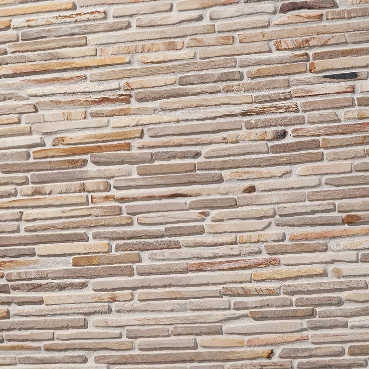 Fossil Cracked Joint Petrified Stone Mosaic