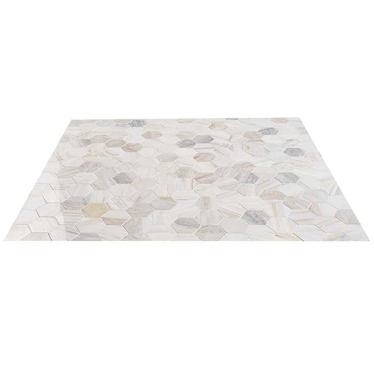 Sabbia Marble 4" Hexagon Polished Mosaic