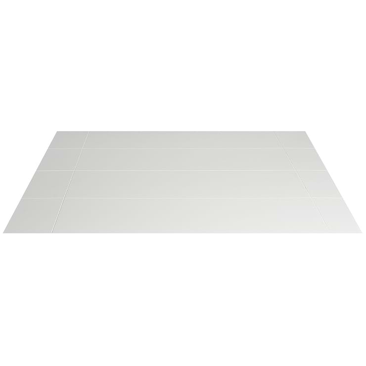 Reverb White 12x36 Matte Ceramic Tile