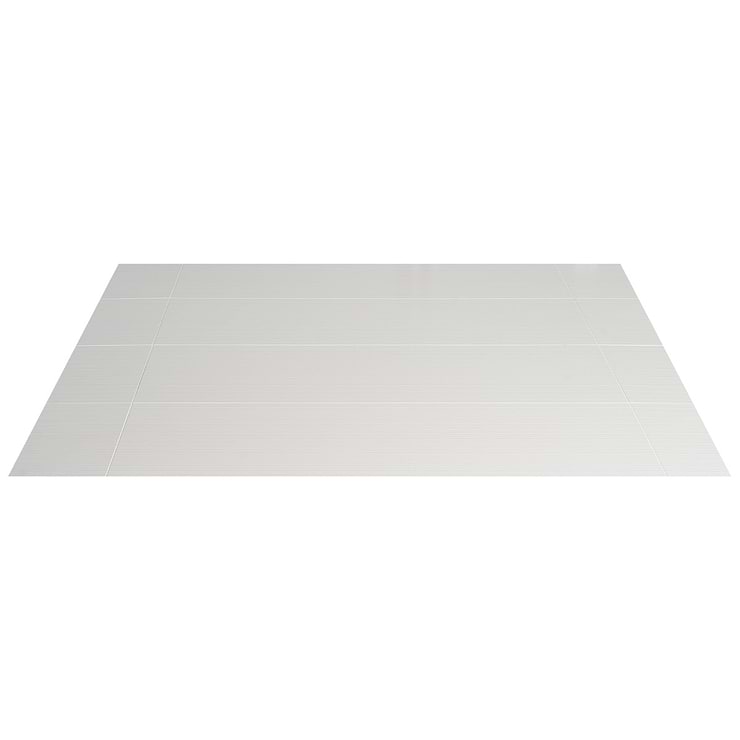 Reverb Linear White 12x36 3D Matte Ceramic Tile