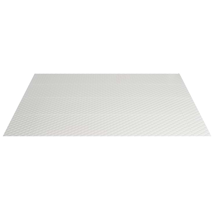 Reverb Pillowed White 12x36 3D Matte Ceramic Tile