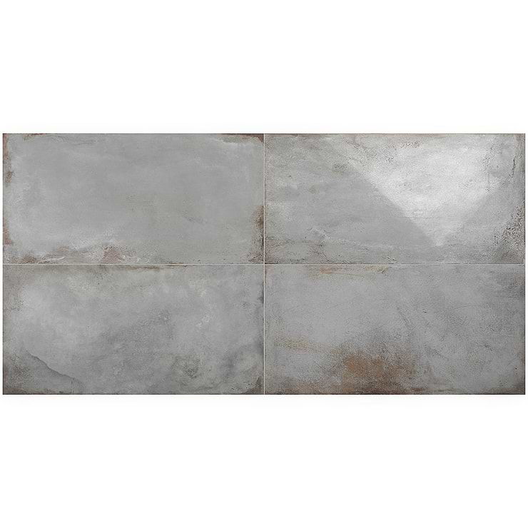 Angela Harris Flatiron Gray 24x48 Semi-Polished Porcelain Tile