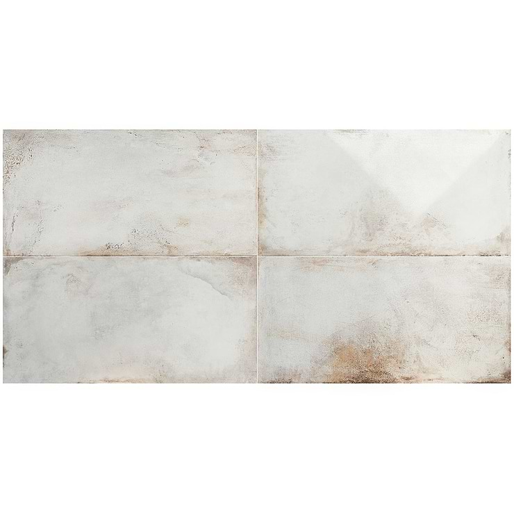 Angela Harris Flatiron White 24x48 Semi-Polished Porcelain Tile