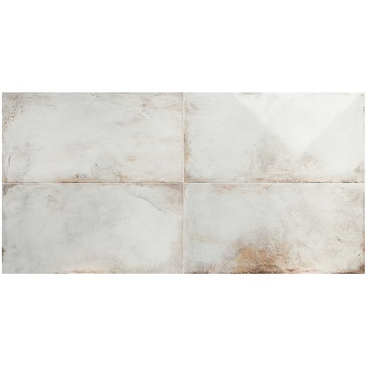 Sample-Angela Harris Flatiron White Semi-Polished Porcelain Tile