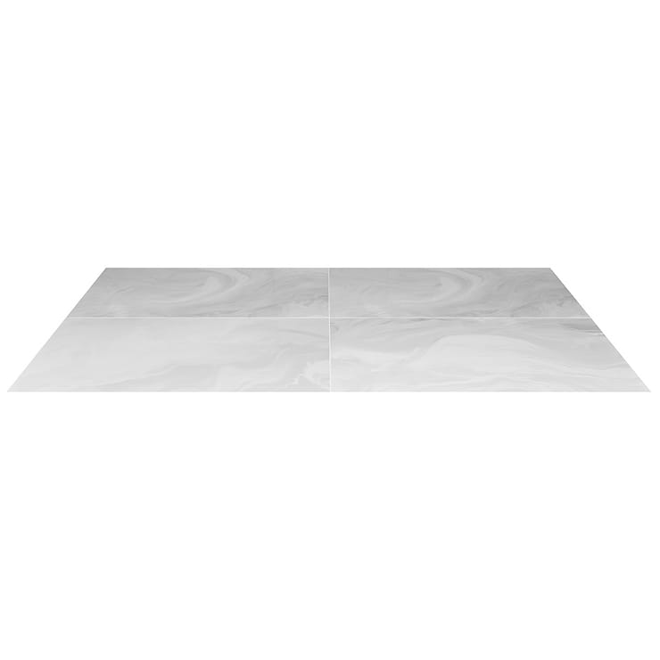 Waverly White 24x48 Polished Porcelain Tile