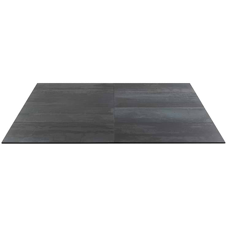 Hewlett Black Iron 12x24 Matte Porcelain Tile