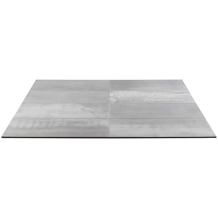 Hewlett Metal Silver 12x24 Matte Porcelain Tile