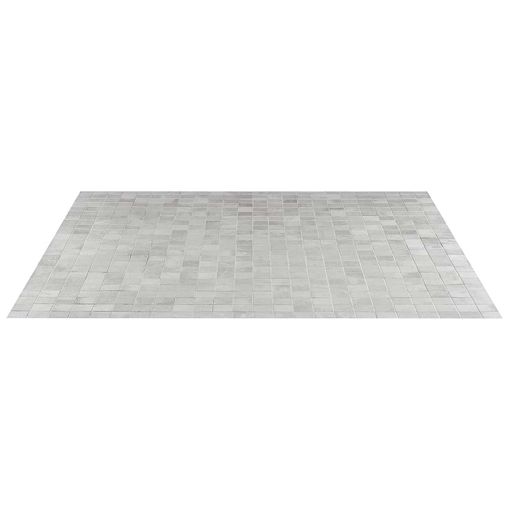 Hewlett Metal Silver 2x2 Matte Porcelain Mosaic Tile