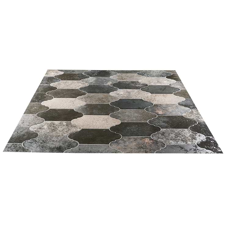 Adorno Arabesque Magma Mixed Gray 6x10 Semi-Polished Porcelain Tile