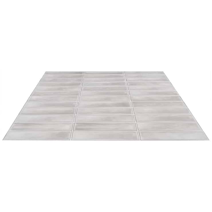 Stacy Garcia ArtBlock Grigio Gray 4x16 Matte Porcelain Tile