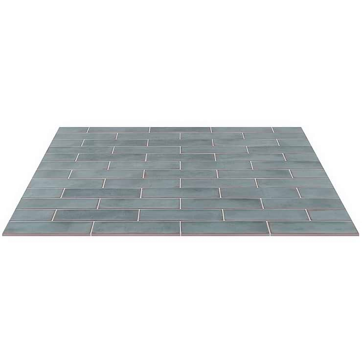 Los Lunas Blue 4x12 Polished Ceramic Subway Wall Tile