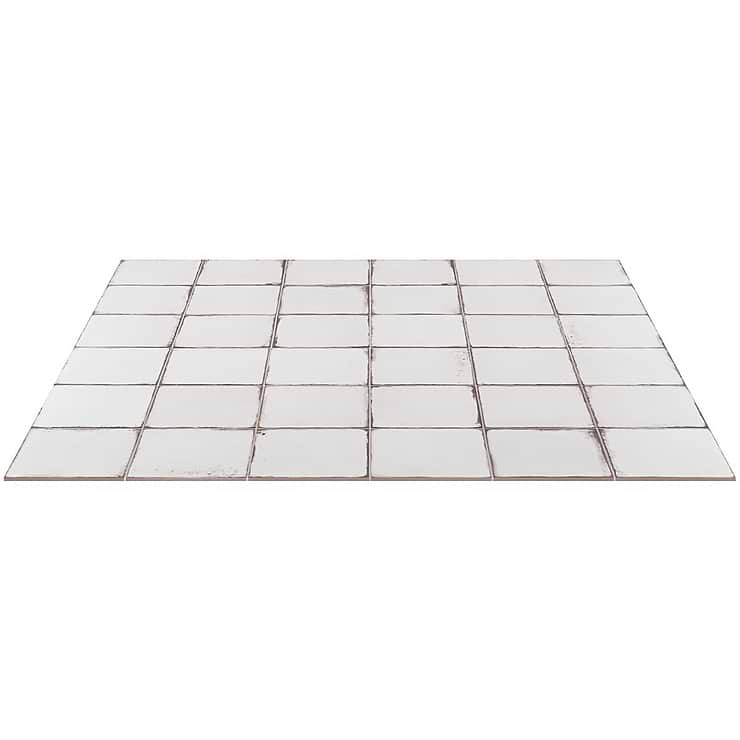 Los Lunas White 8x8 Matte Porcelain Tile