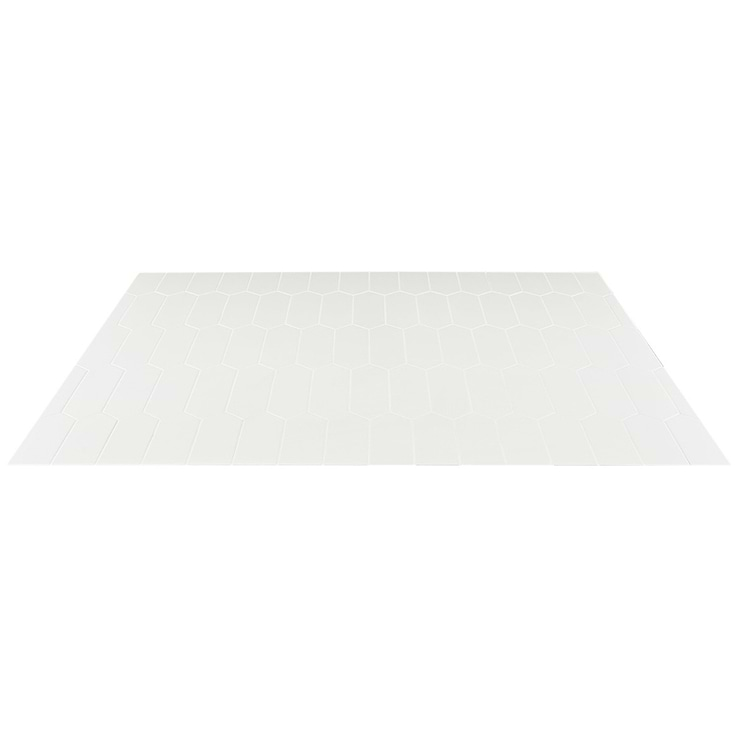 Tehama White 3x12 Picket Crackled Ceramic Tile