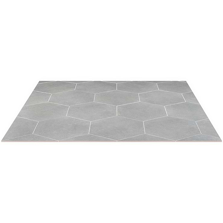 Pergola Gray 12.5" Hexagon Matte Porcelain Tile