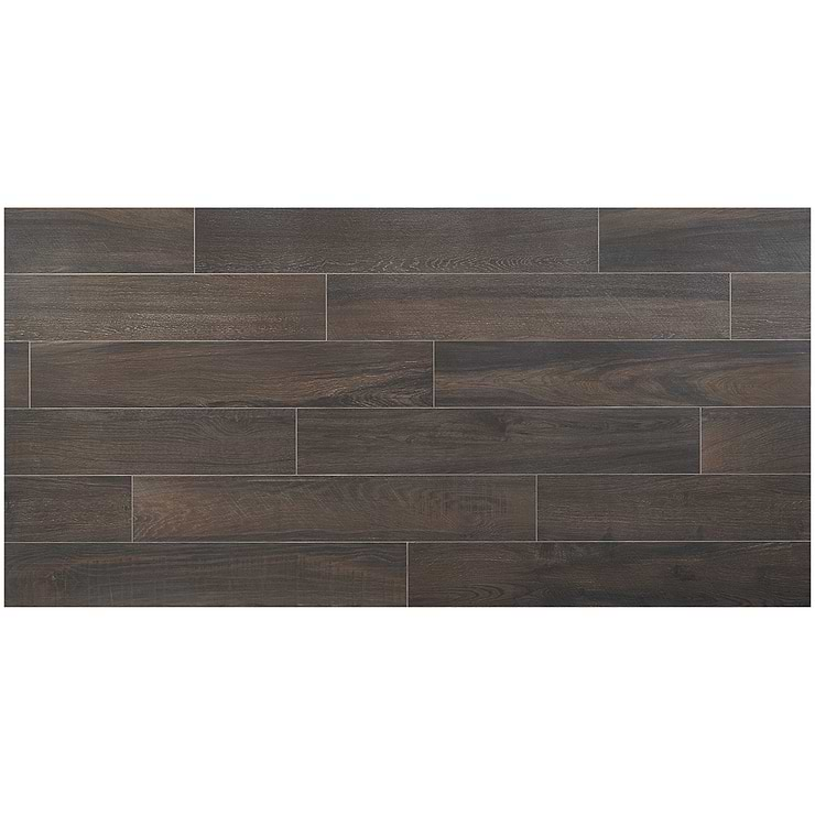 Silkwood Brown 8x48 Matte Porcelain Wood Look Tile