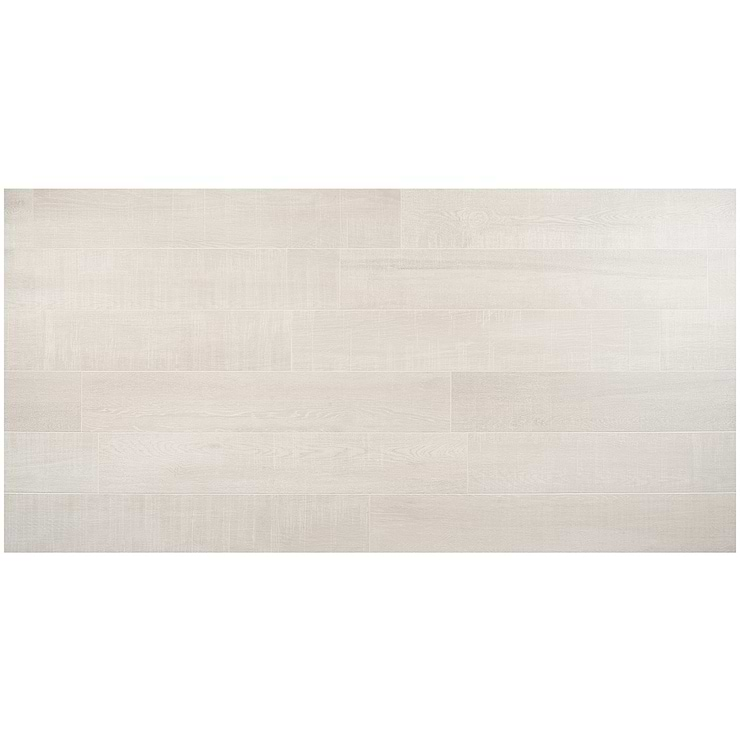 Silkwood White 8x48 Matte Porcelain Wood Look Tile