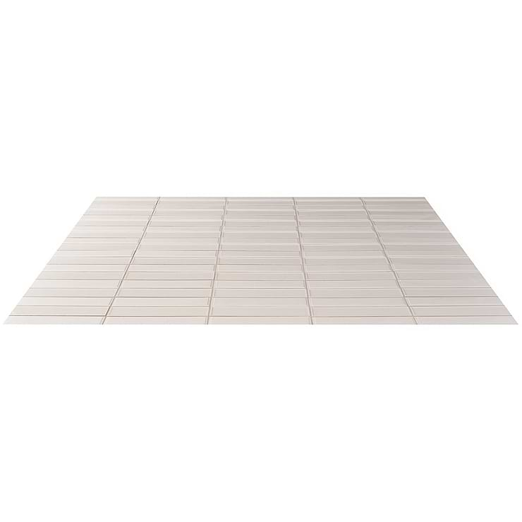 Eastside Mix Ecru Framed Glossy and Beveled Matte 2x9 Ceramic Tile      