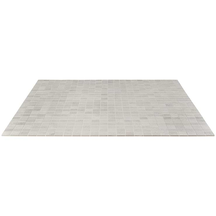 Bronx Argent Silver 2x2 Matte Porcelain Mosaic Tile