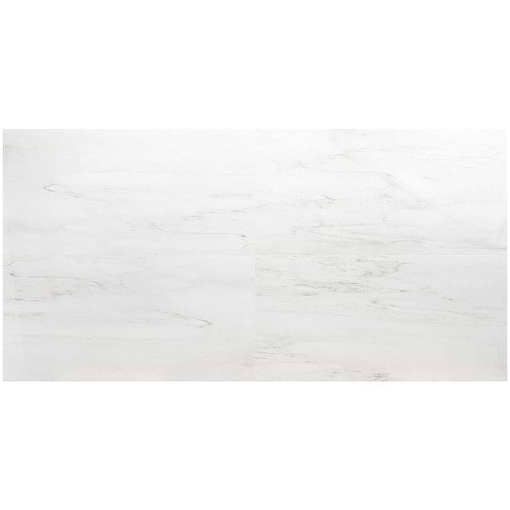 DreamStone Dolomite Snow 24x48 Polished Porcelain Tile