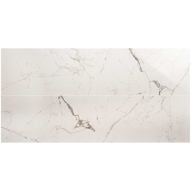 DreamStone Statuario Venato 24x48 Polished Porcelain Tile