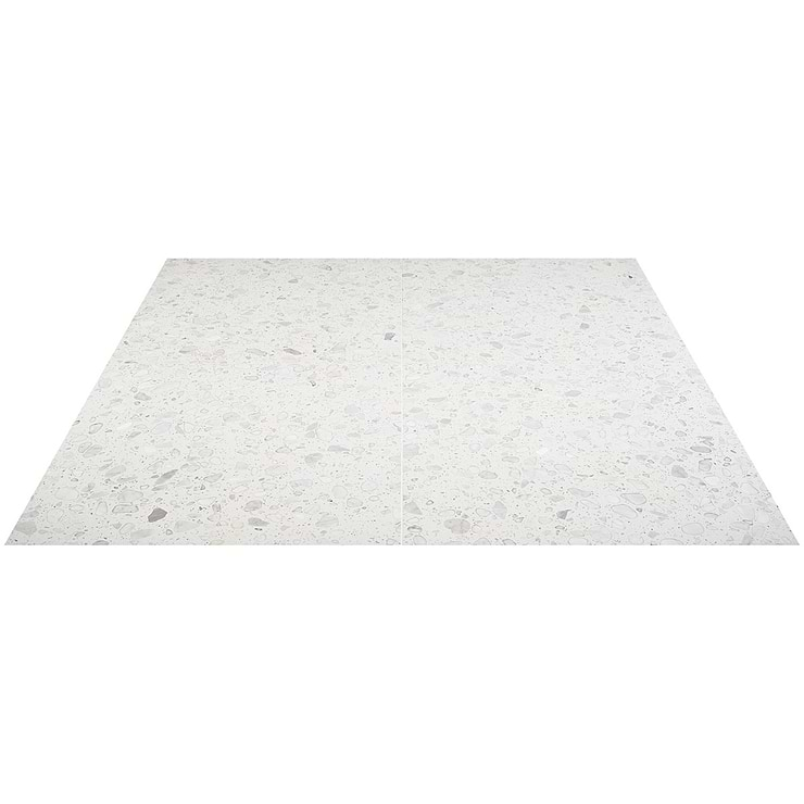 Terrazzo Italy Sacra Bianco White 24x24 Honed Terrazzo Tile