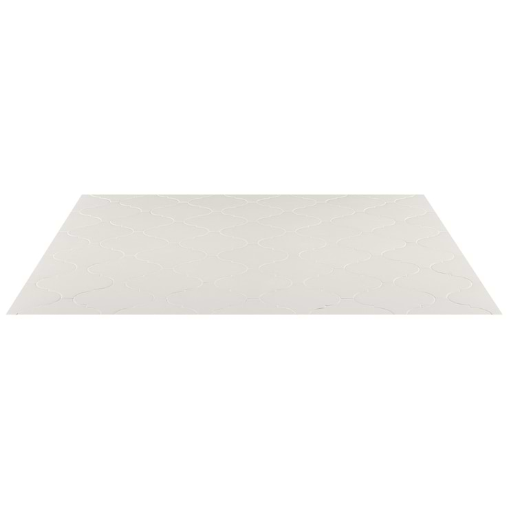 Zeal Arabesque White 8x8 Matte Porcelain Tile