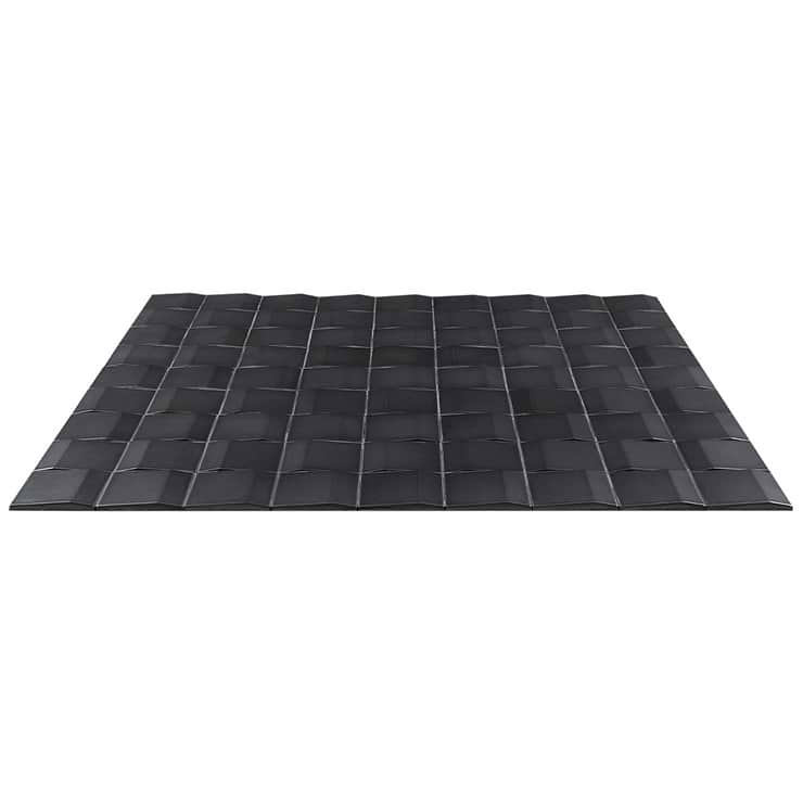 Zeal Edge 3D Gunmetal Gray 5x5 Glazed Porcelain Tile