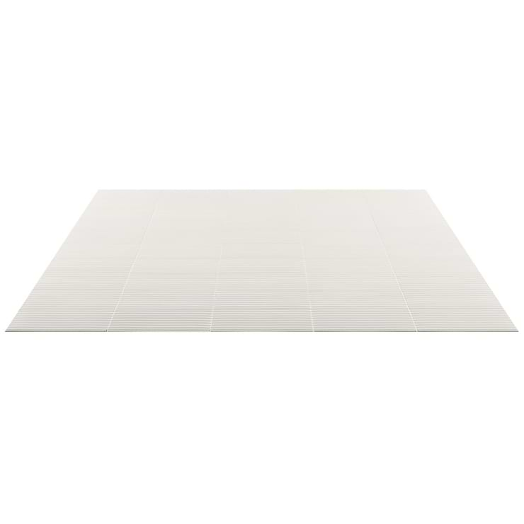 Zeal Linear 3D White 5x10 Matte Porcelain Tile