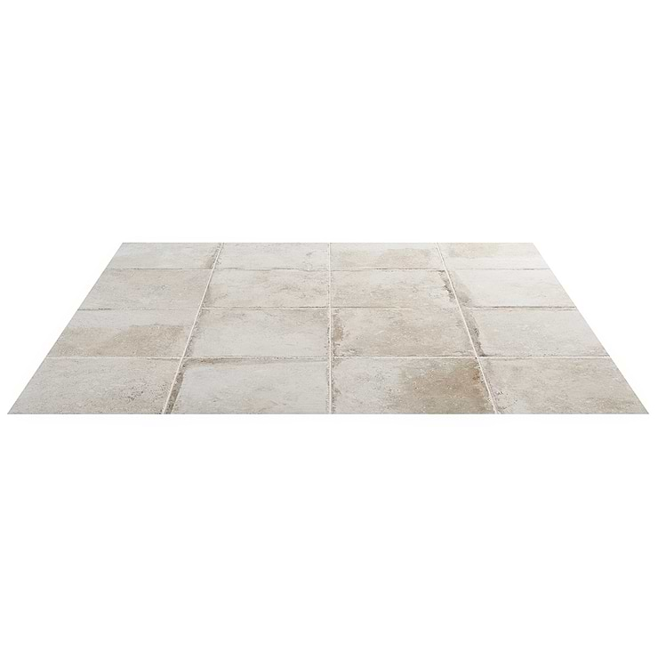 Seville Olimpia White 12x12 Travertine Look Matte Porcelain Tile