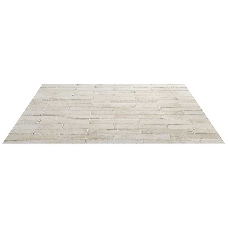Seville Olimpia White 3x12 Travertine Look Matte Porcelain Tile