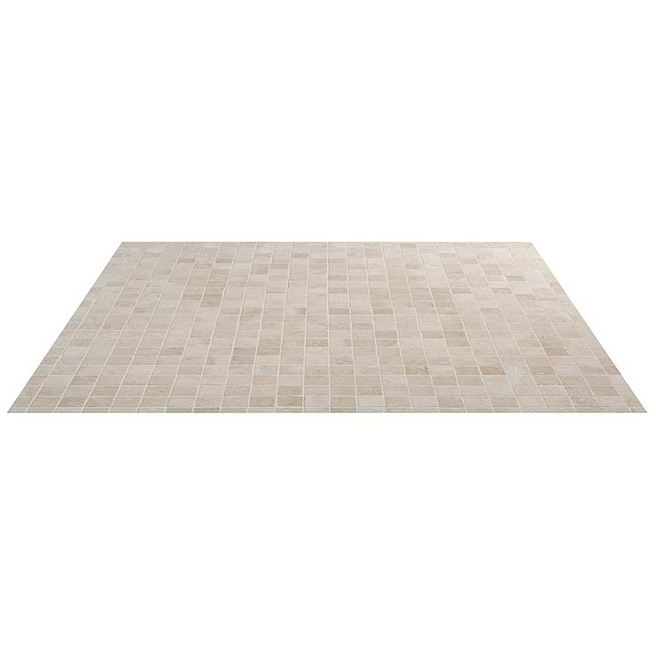Seville Pergamo Beige 2x2 Travertine Look Matte Porcelain Mosaic Tile