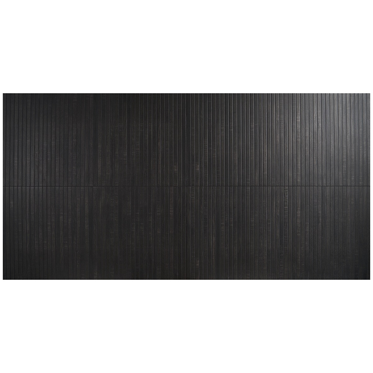Kenridge Ribbon Black 24x48 Wood Look Matte Porcelain Tile