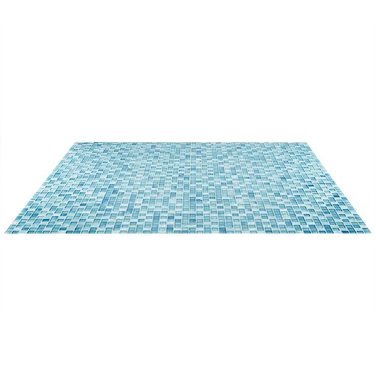 Marley Sea Blue 1x1 Polished Glass Mosaic