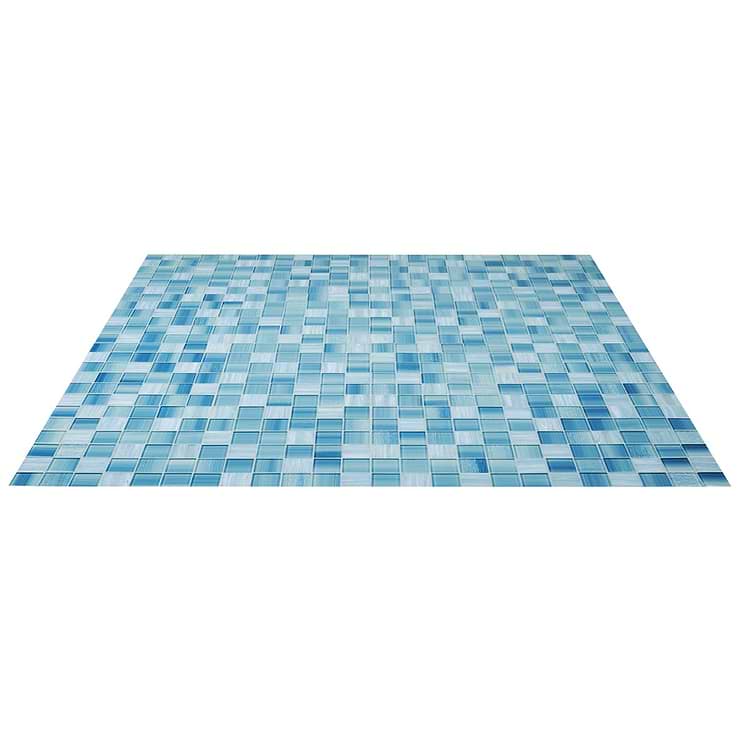 Marley Sea Blue 2x2 Polished Glass Mosaic