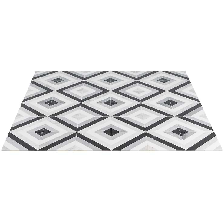 Bowery Allascala 8x8 Polished Marble Mosaic Tile