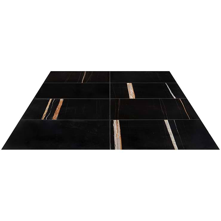 Nero Dorato 12x24 Honed Marble Tile