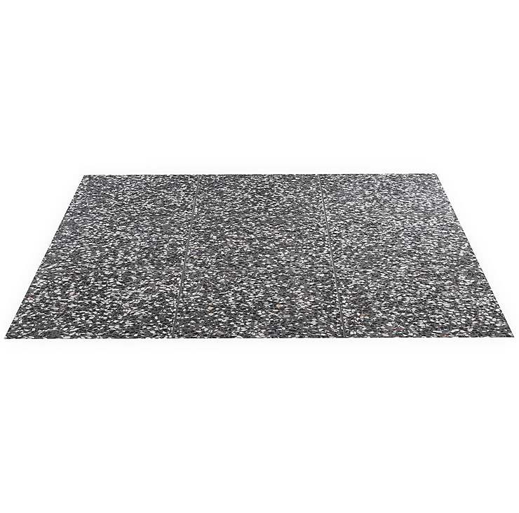 True Terrazzo Domino Gray 16x16 Polished Terrazzo Tile