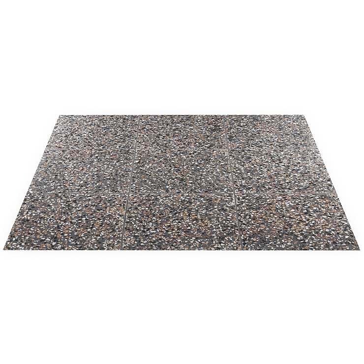 True Terrazzo Paradiso Gray 16x16 Polished Terrazzo Tile