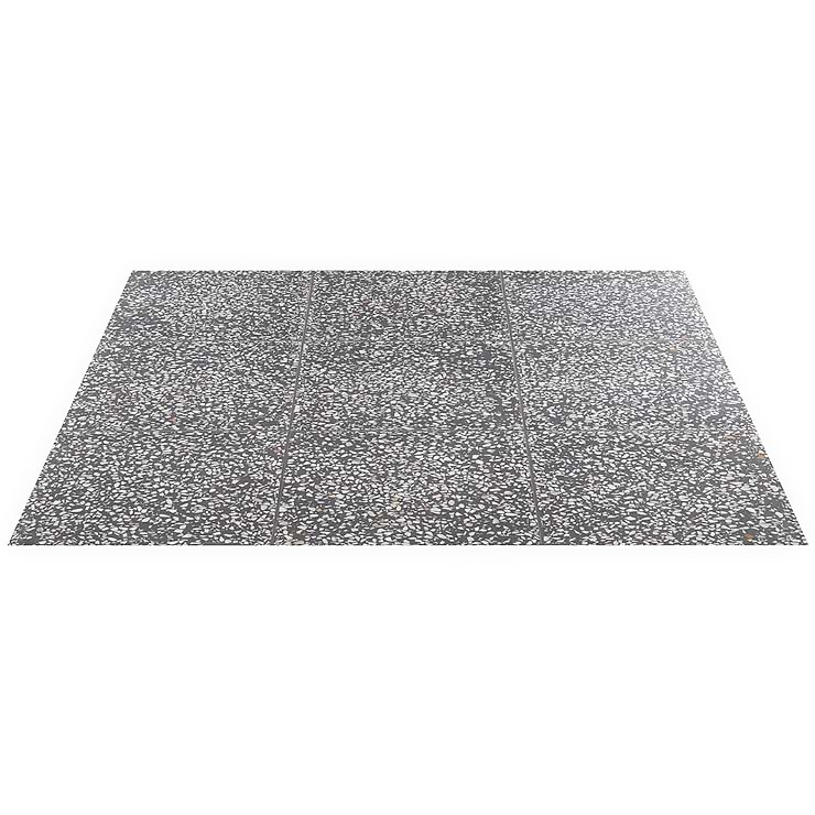 True Terrazzo Porfido Gray 16x16 Polished Terrazzo Tile