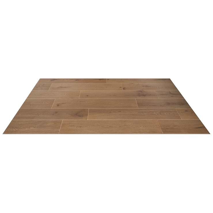 Oaktree Natural Dark Brown 8x48 Wood Look Matte Porcelain Tile