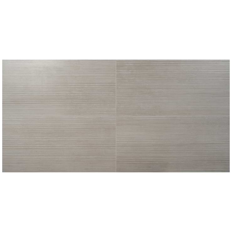 Saint Remy Deco Avorio White 24x48 Limestone Look Semi-Polished Porcelain Tile