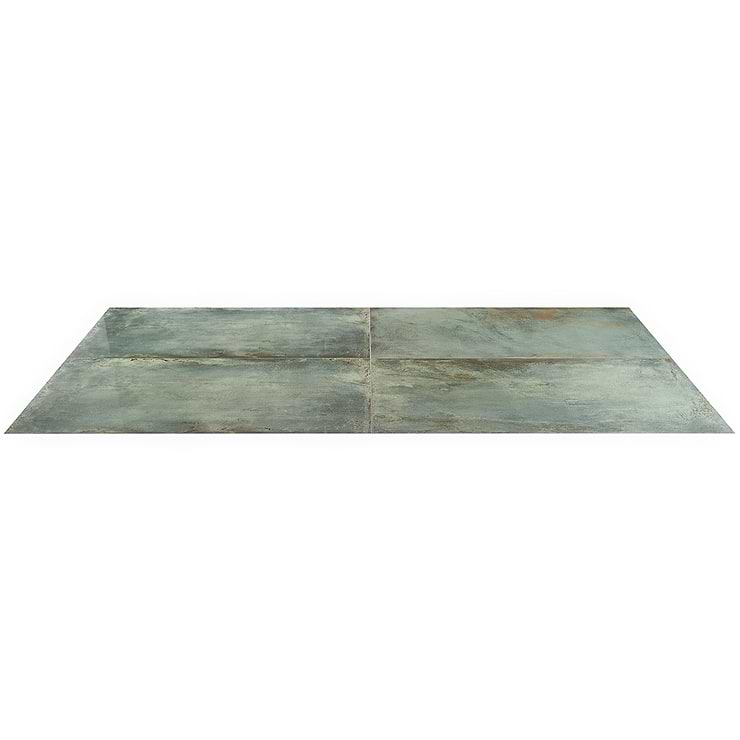 Angela Harris Flatiron Aquamarine 24x48 Semi-Polished Porcelain Tile