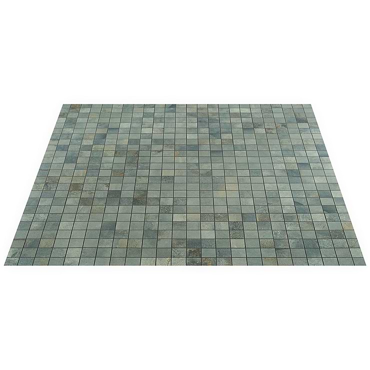 Angela Harris Flatiron Aquamarine 2x2 Porcelain Matte Mosaic