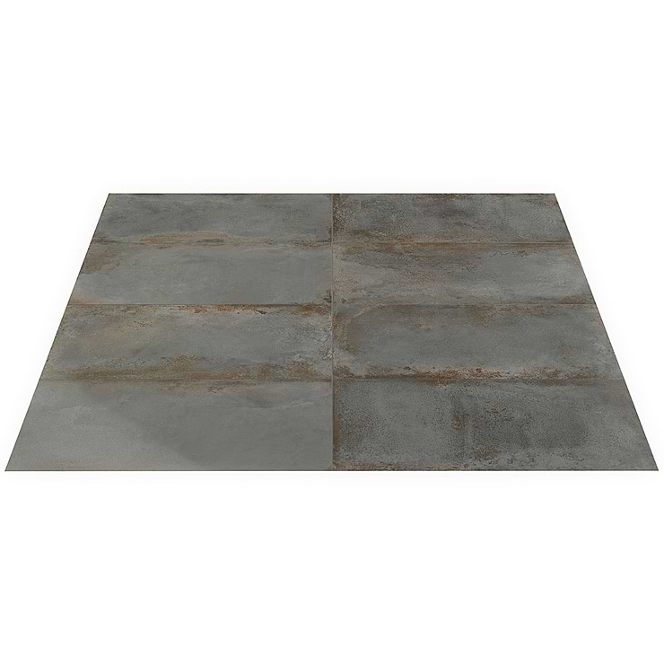 Angela Harris Flatiron Graphite 12x24 Semi-Polished Porcelain Tile