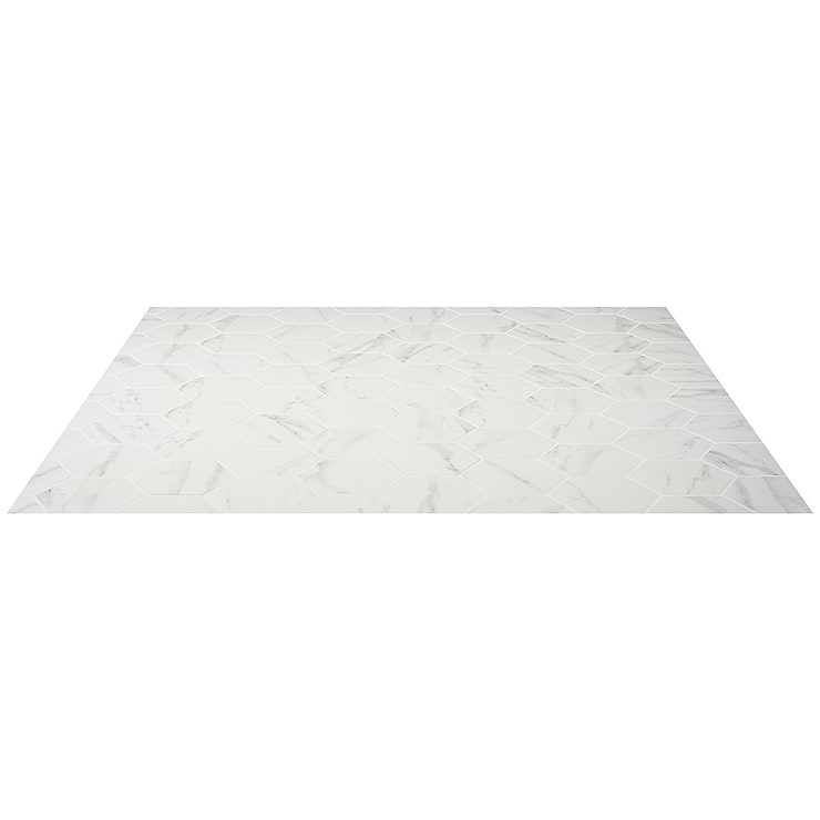 Amalfi Statuario 6” Hexagon Polished Porcelain Tile