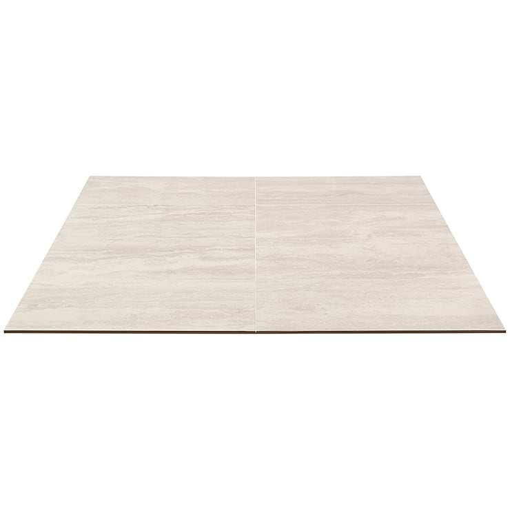 Basic Travertine Beige & Cream 12x24 Matte Porcelain Tile