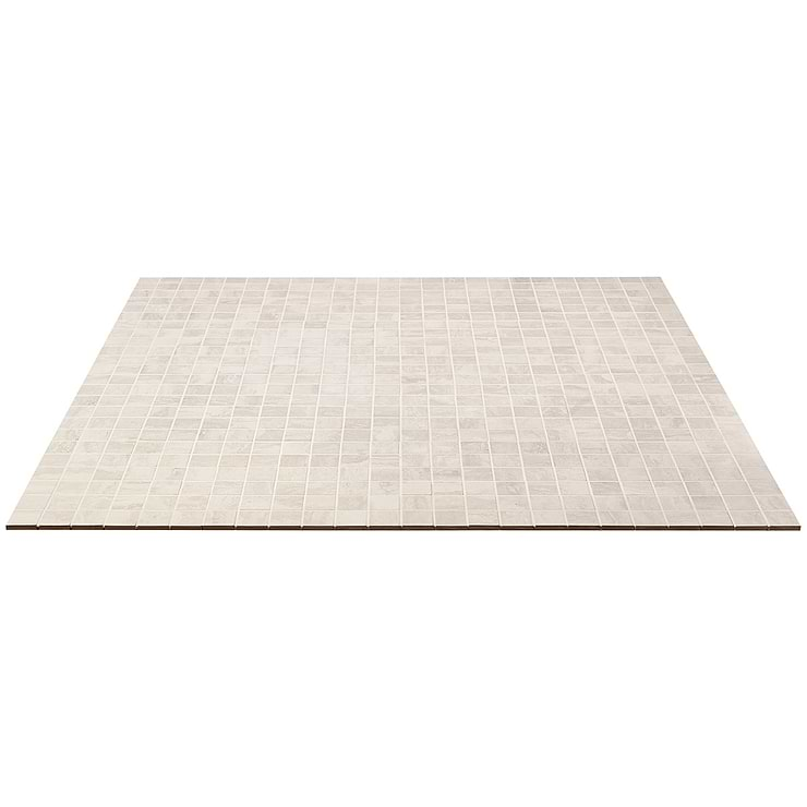 Basic Travertine Beige & Cream 2x2 Matte Porcelain Mosaic Tile