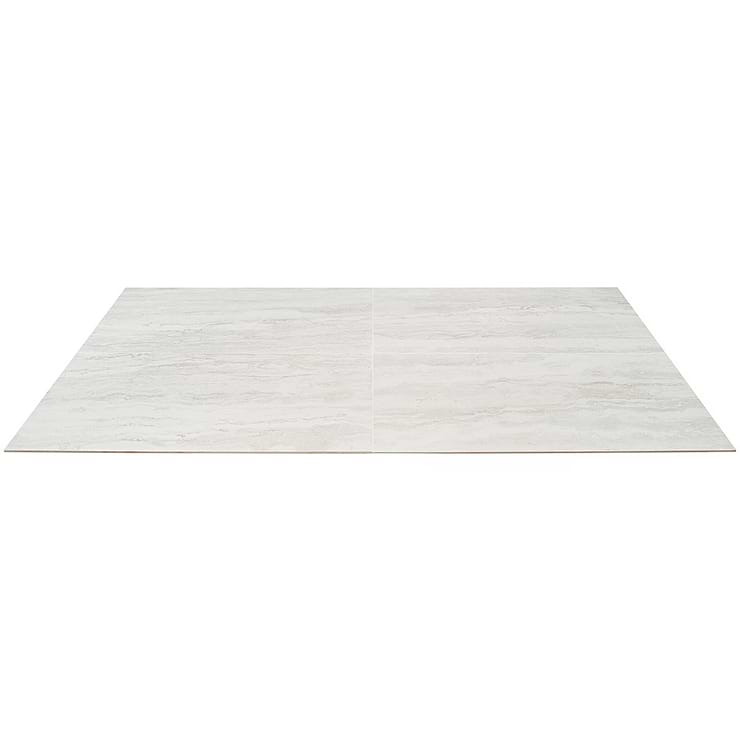 Basic Travertine Cotton White 24x48 Matte Porcelain Tile