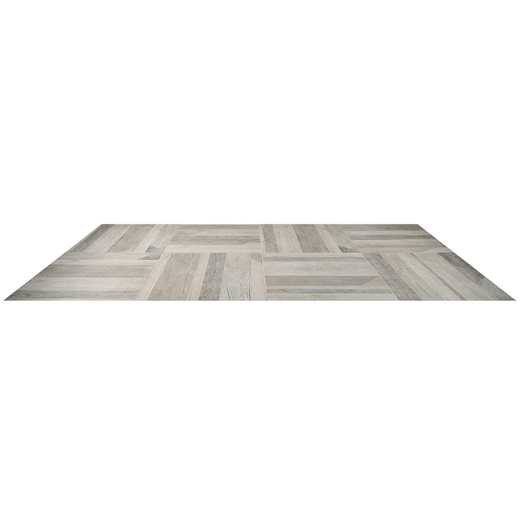 Caribou Silver 24x24 Matte Porcelain Wood Look Tile