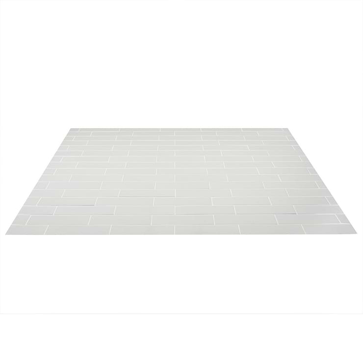 Kiln Silver 3x9 Polished Porcelain Subway Tile